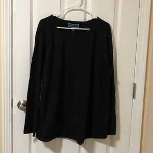 🍂 Karen Scott Black Crew Neck Sweatshirt